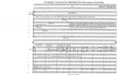 Arcadia II: Concerto for Marimba and Percussion Ensemble