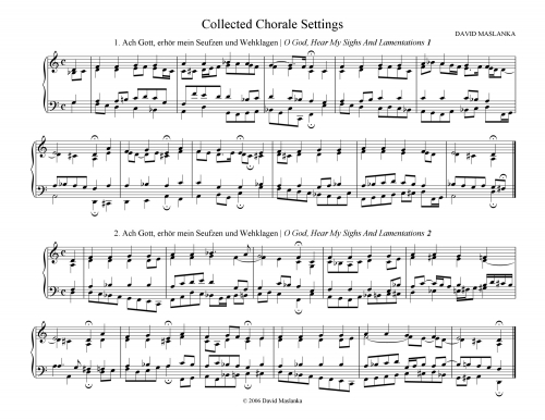 Collected Chorale Settings