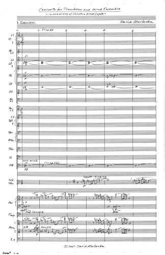 Concerto for Trombone and Wind Ensemble 00 Score 5