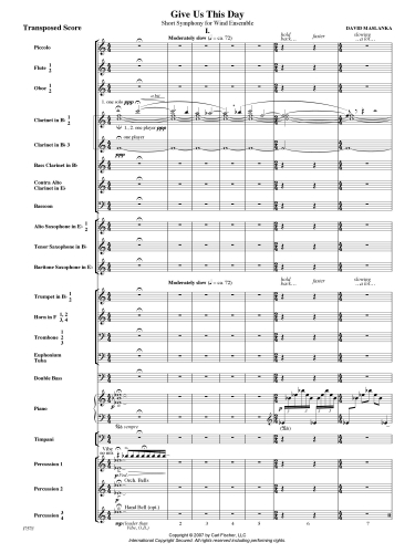 Give Us This Day: Short Symphony for Wind Ensemble