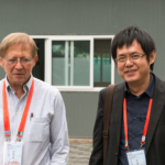 David walks with fellow judge Lin Ching-Chun (Taiwan Director's Association)